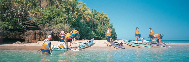 Kayaking in the South Pacific